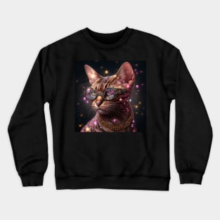 Radiant Bengal Cat Crewneck Sweatshirt